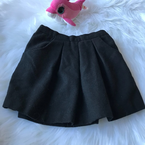 ZARA Girls Black Skirt With Pockets - Picture 2 of 6